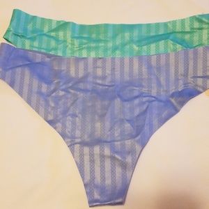 Two pair of new Victoria's Secret thongs